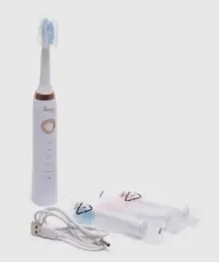 Електрична зубна щітка Shuke SK-601 акумуляторна ультразвукова щітка для зубів 3 насадки