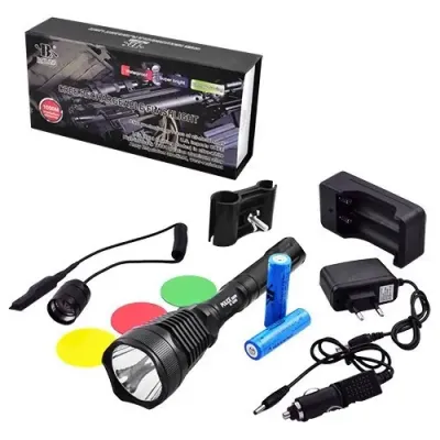 Світлодіодний ліхтар BL-2800-T6 50000W, тактичний ліхтар, ліхтар із кнопкою