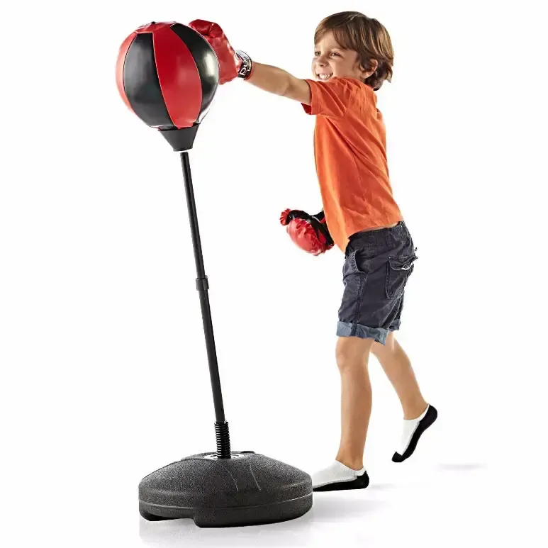 Дитячий боксерський набір на стійці (груша підлогова з рукавичками для дітей)