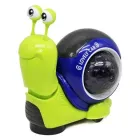 Музична іграшка равлик павлик з 3D проектором, українська мова, зелений