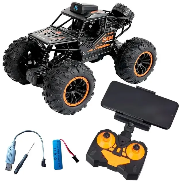 Радіокерована іграшка ZIPP Toys Машинка CAM баггі з камерою, чорний