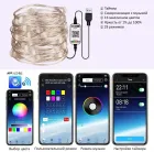 Новорічна розумна світлодіодна гірлянда Encora Xmas Lights, 100LED, 10М з керуванням через Bluetooth