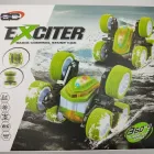 Машинка-перевертень на радіокеруванні Stunt car exciter Зелена