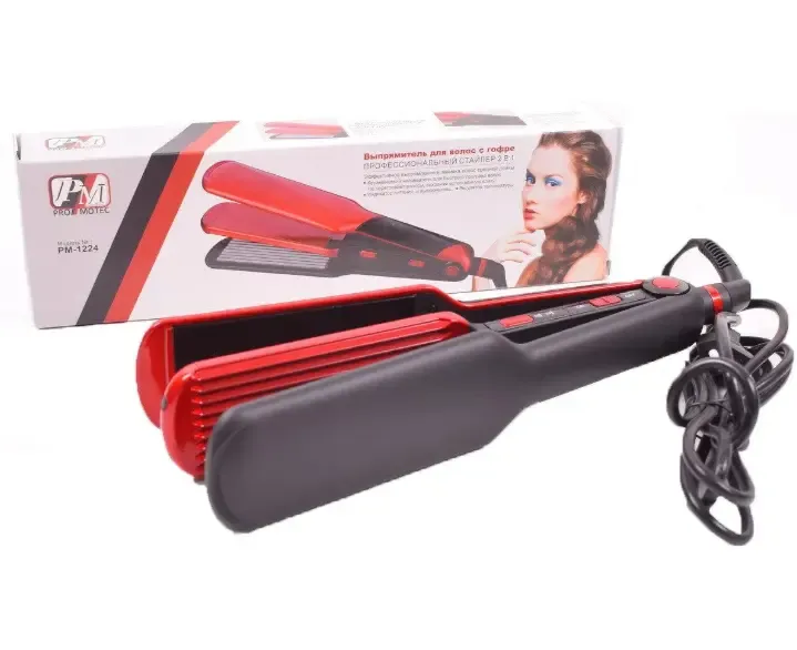 Стайлер 2 в 1 Promotec PM 1223 праска гофре для укладання
