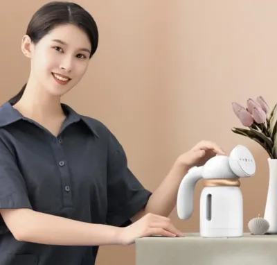 Ручний відпарювач 150мл вертикальний MD2102 800W / пароочисник для одягу