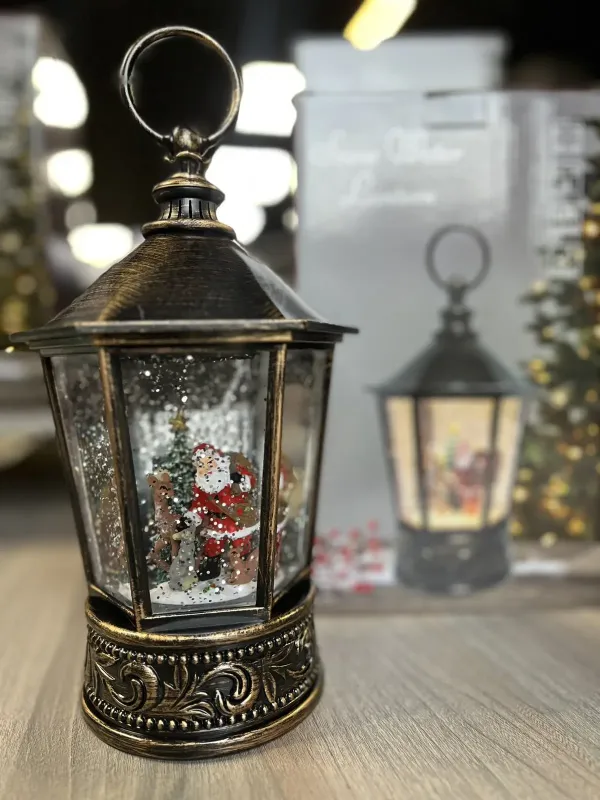 Санта Клаус Музичний новорічний ліхтар XMAS WDL 24077A