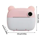 Блакитний Дитяча цифрова фотокамера миттєвого друку з термопринтером M&A-2000