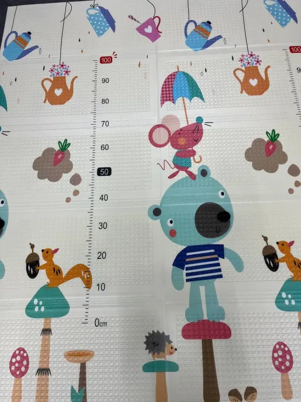 Ростомір/Листочки Дитячий розвиваючий двосторонній термо килимок 180*150