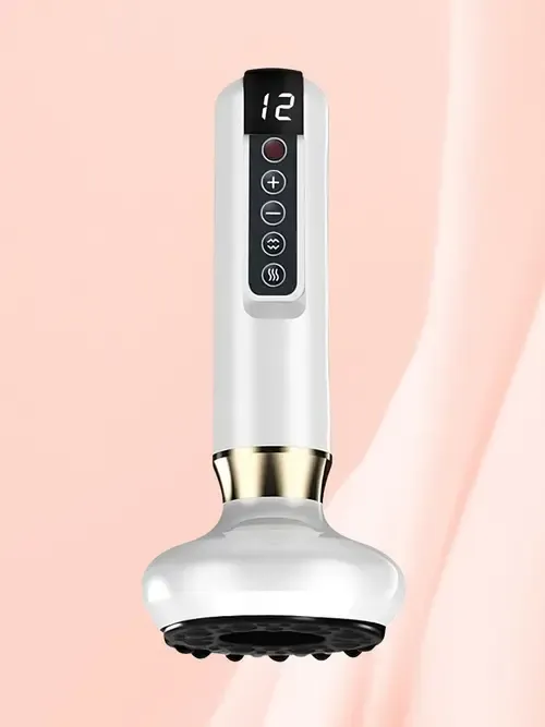 білий Вакуумний масажер для коригування фігури та антицелюлітного масажу з підігрівом