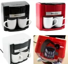 Кавоварка Domotec MS-0705 Red + 2 керамічні чашки