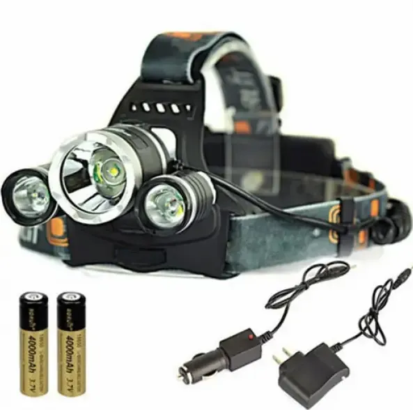 Потужний налобний світлодіодний ліхтарик 3 в 1 RJ-3000, налобний ліхтар, світлодіодний ліхтар