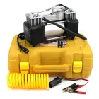 Автомобильный двухпоршневый компрессор с набором инструментов в кейсе YELLOW