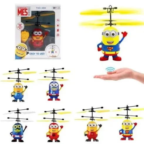 Дитяча іграшка Літаючий Міньйон з підсвічуванням