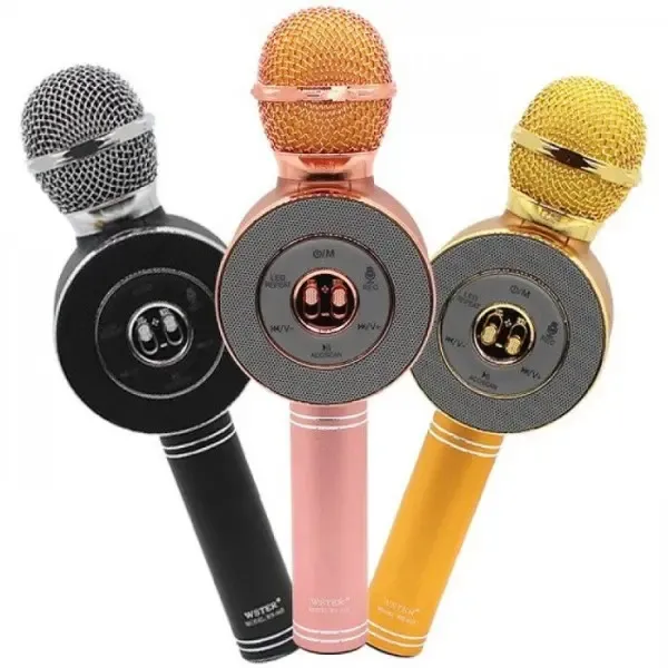 Караоке мікрофон Wster WS-669 бездротовий мікрофон із вбудованим динаміком