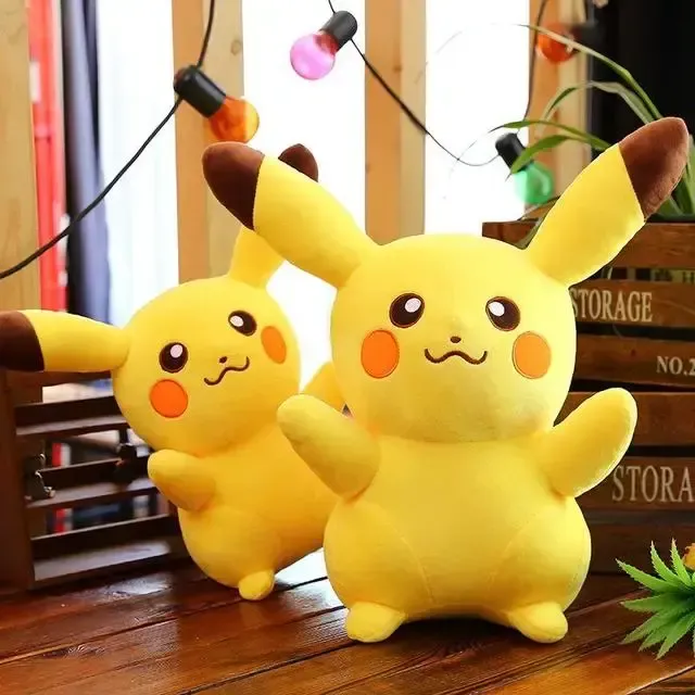 Яскрава мила іграшка-подушка Пікачу  35 см Жовта