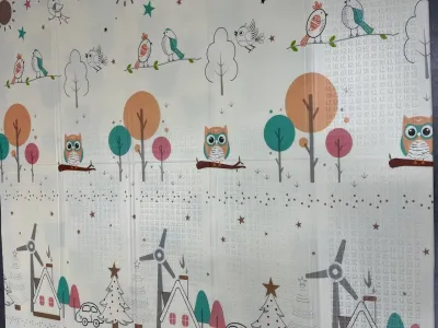 Совушка/Ведмедик Дитячий двосторонній термо килимок 180*200 в сумці