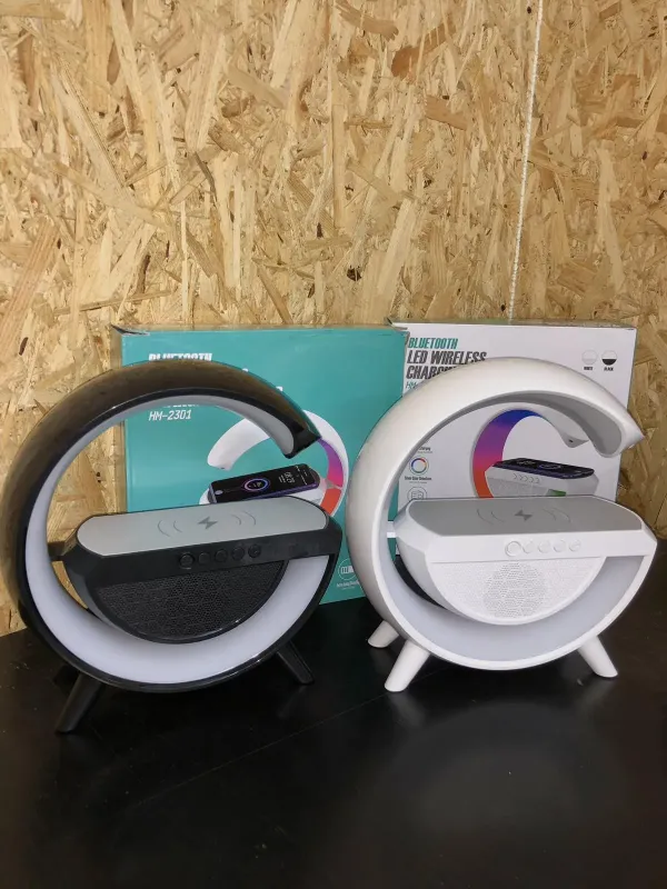 Розумний світильник/Нічник з бездротовою зарядкою для телефону/Bluetooth-колонка