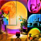 Sunset Lamp RGB 16 кольорів - проекційний світильник заходу сонця, світанку з пультом