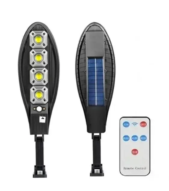 Вуличний ліхтар на сонячній батареї LL-004, 4COB / Прожектор з датчиком руху та пультом