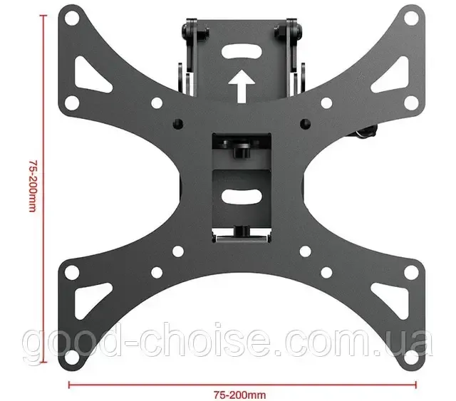 Кронштейн для ТВ 23"-32" SL03, до 36 кг / Статичний кронштейн настінний / Кріплення для телевізора