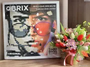 Фото конструктор з додатком Qbrix Poster Photo Construction Біла