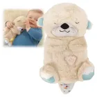 молочний Дихаюча плюшева іграшка видра зі світлом та звуком