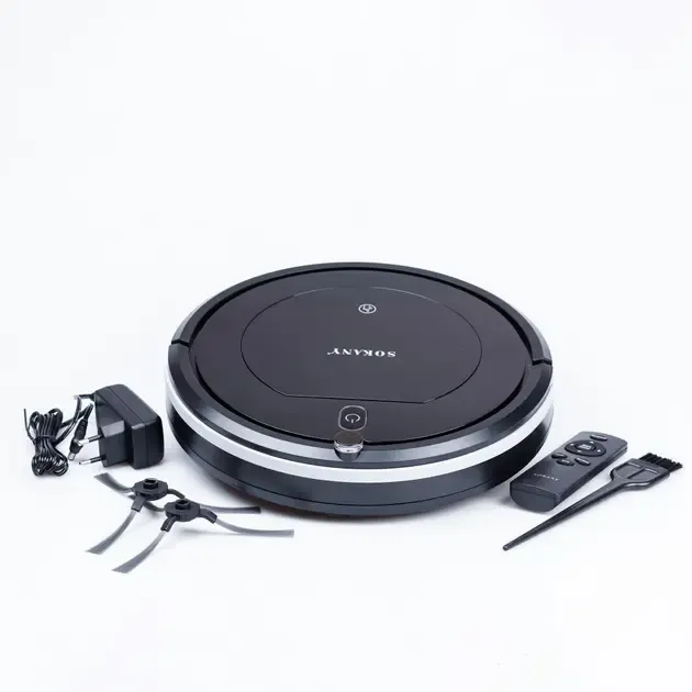 Автоматичний акумуляторний робот-пилосос SOKANY SK-13017 l Акумуляторний бездротовий смарт пилосос з пультом