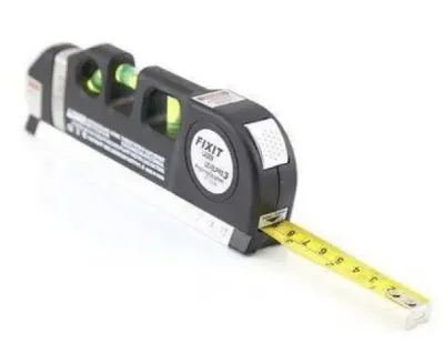Лазерний рівень із вбудованою рулеткою FIXIT Laser Level Pro 3 4в1 рулетка лінійка