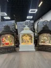 Санта Клаус Новорічний музичний ліхтар нічник з підсвічуванням Xmas 24072D