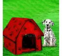 Червоний Переносний м'який будиночок будка для собак Portable Dog House