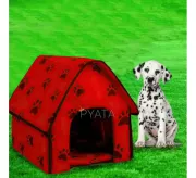 Червоний Переносний м'який будиночок будка для собак Portable Dog House