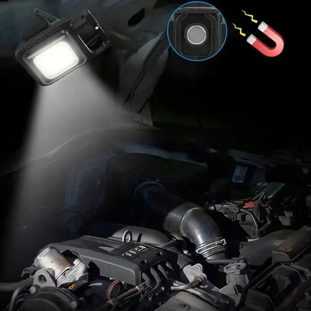 Багатофункціональний акумуляторний LED ліхтарик-брелок