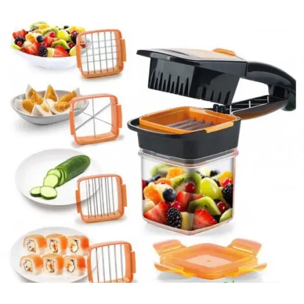 Овочерізка з контейнером 5 в 1 Nicer Dicer Quick