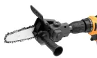Насадка на дриль ланцюгова пила для дерева / Електропила з ручкою