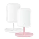 Квадратне дзеркало для макіяжу, косметичне дзеркало з LED з яскравим льодом підсвічуванням, вбудованим акумулятором