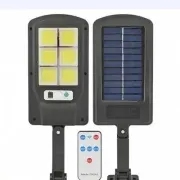 Вуличний ліхтар на стовп із пультом на сонячних батареях Solar Light НА 10 ЛАМП