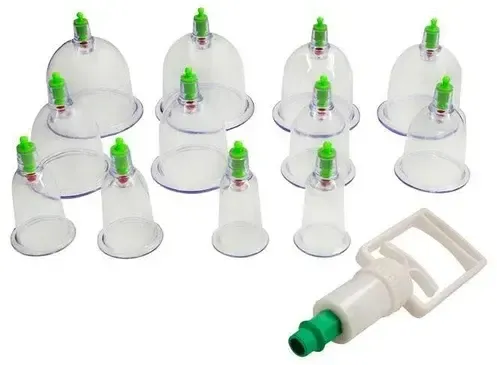 Вакуумні банки 12 штук у комплекті антицелюлітні