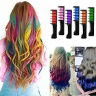 Набір крейди для волосся 10 шт Hair chalk Різнокольорові барвники гребінець для дітей та дорослих