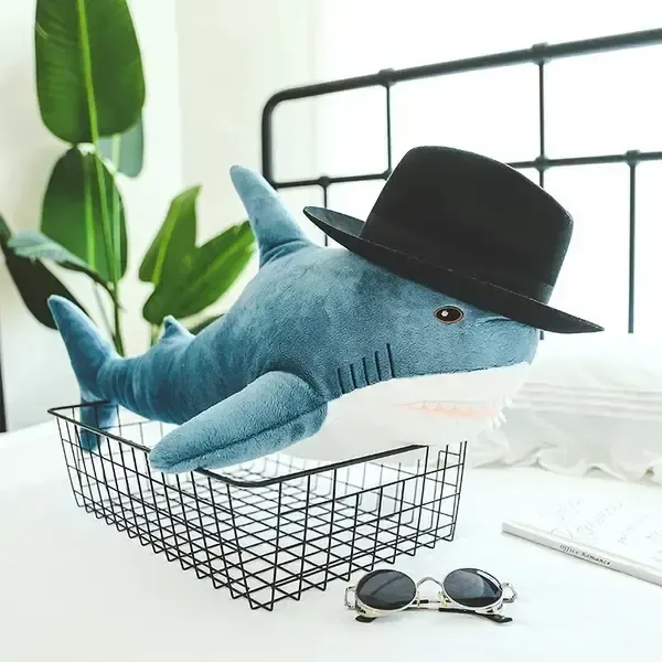 Дитяча м'яка плюшева антистрес іграшка-подушка обіймашка Shark Doll "Акула" 110 см
