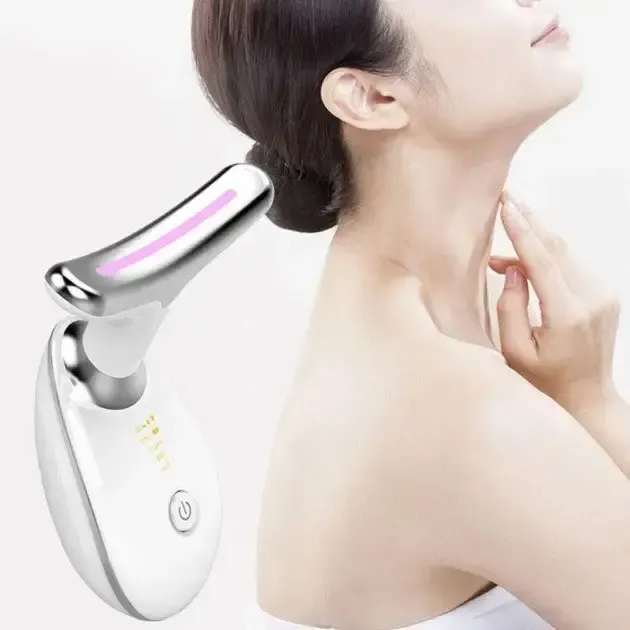 Мікрострумовий масажер ES-1081 для ліфтингу шиї й обличчя з інтенсивним імпульсним світлом 5-в-1