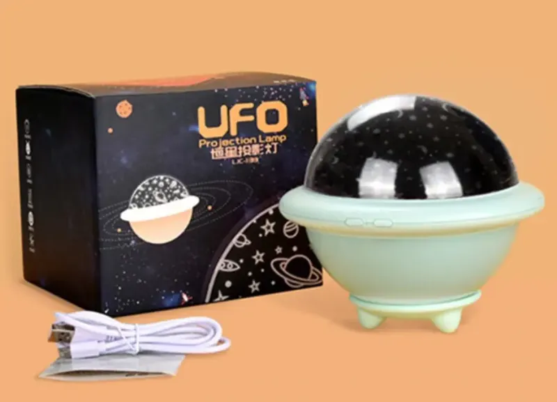 Нічник зоряне небо Night Light projection lamp, Дитячий нічник-проектор, М'який лід нічник