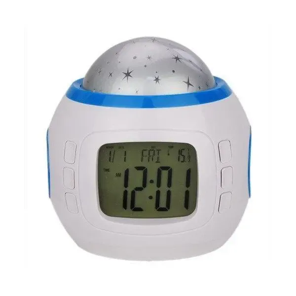 Нічник-проектор зоряного неба з годинником 1038
