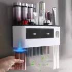 Диспенсер-полиця для зубного приладдя з 4 склянками