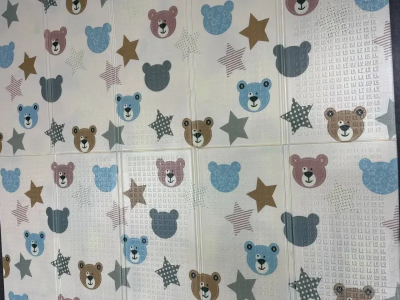 Совушка/Ведмедик Дитячий двосторонній термо килимок 180*200 в сумці