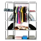 Портативна тканинна шафа органайзер Storage Wardrobe 88130 8 полиць