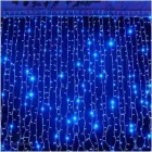 Новорічні гірлянди. Гірлянда водоспад 320-400L 3x3м (10х32Ламп) Синій (7151)