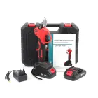 Акумуляторний секатор (24V, 5AH), АКБ секатор електричні садові ножиці червоний