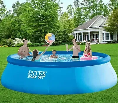 Надувний безкаркасний басейн Intex 28142 (366-84см, 7290л, фільтр-насос, ремкомплект)