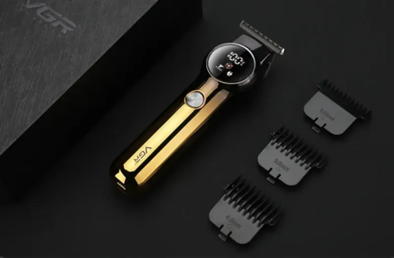 Акумуляторна машинка для стрижки VGR V-989 від USB з 3 насадками