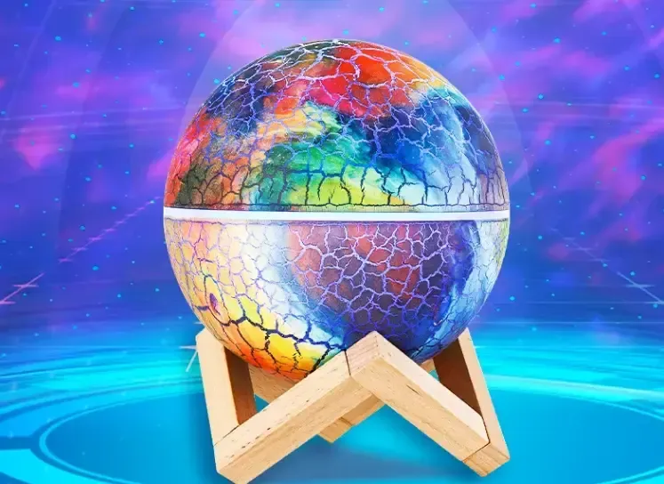 Проектор - нічник з колонкою та мелодіями для сну на поставці "Планета" k880 проектор зоряного неба